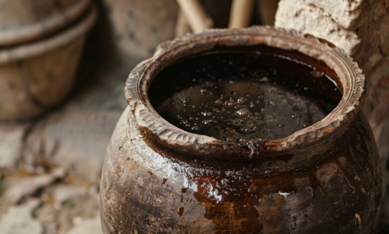 Vecteezy a cracked clay pot filled with a dark pungent liquid a 46088177 1 scaled.jpg