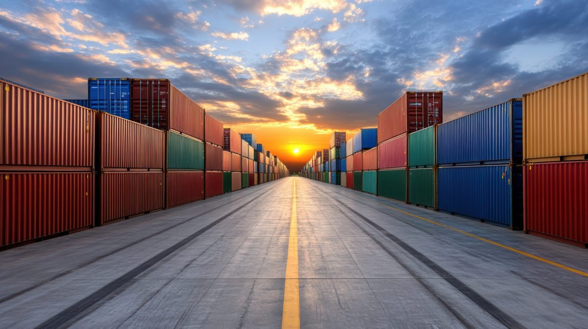 Vecteezy a long road with many containers in the middle of it 72912038 scaled.jpeg