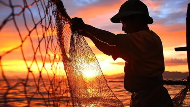 Vecteezy a man holding a net in the water at sunset 68386237 scaled.jpg