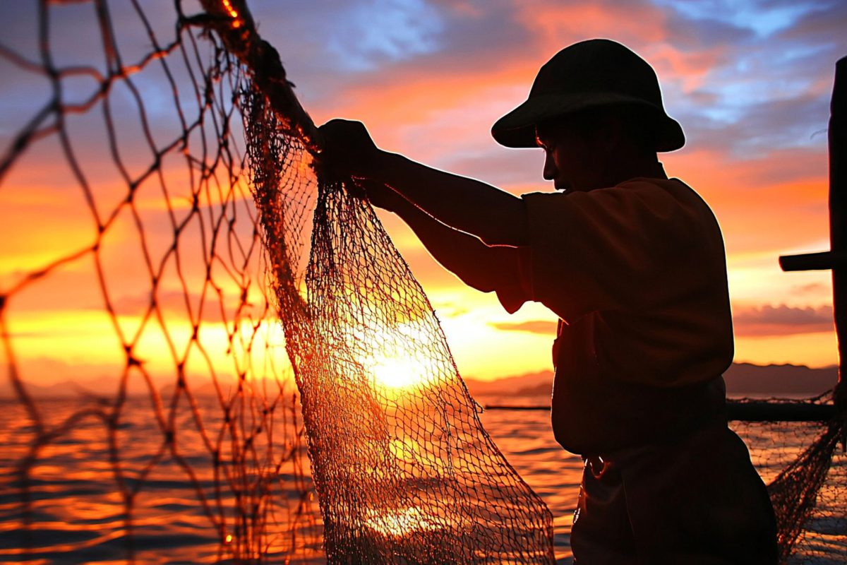 Vecteezy a man holding a net in the water at sunset 68386237 scaled.jpg