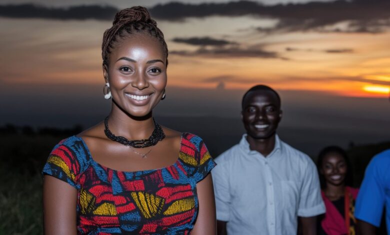 Vecteezy a woman smiles while standing with her friends 53795495 scaled.jpeg