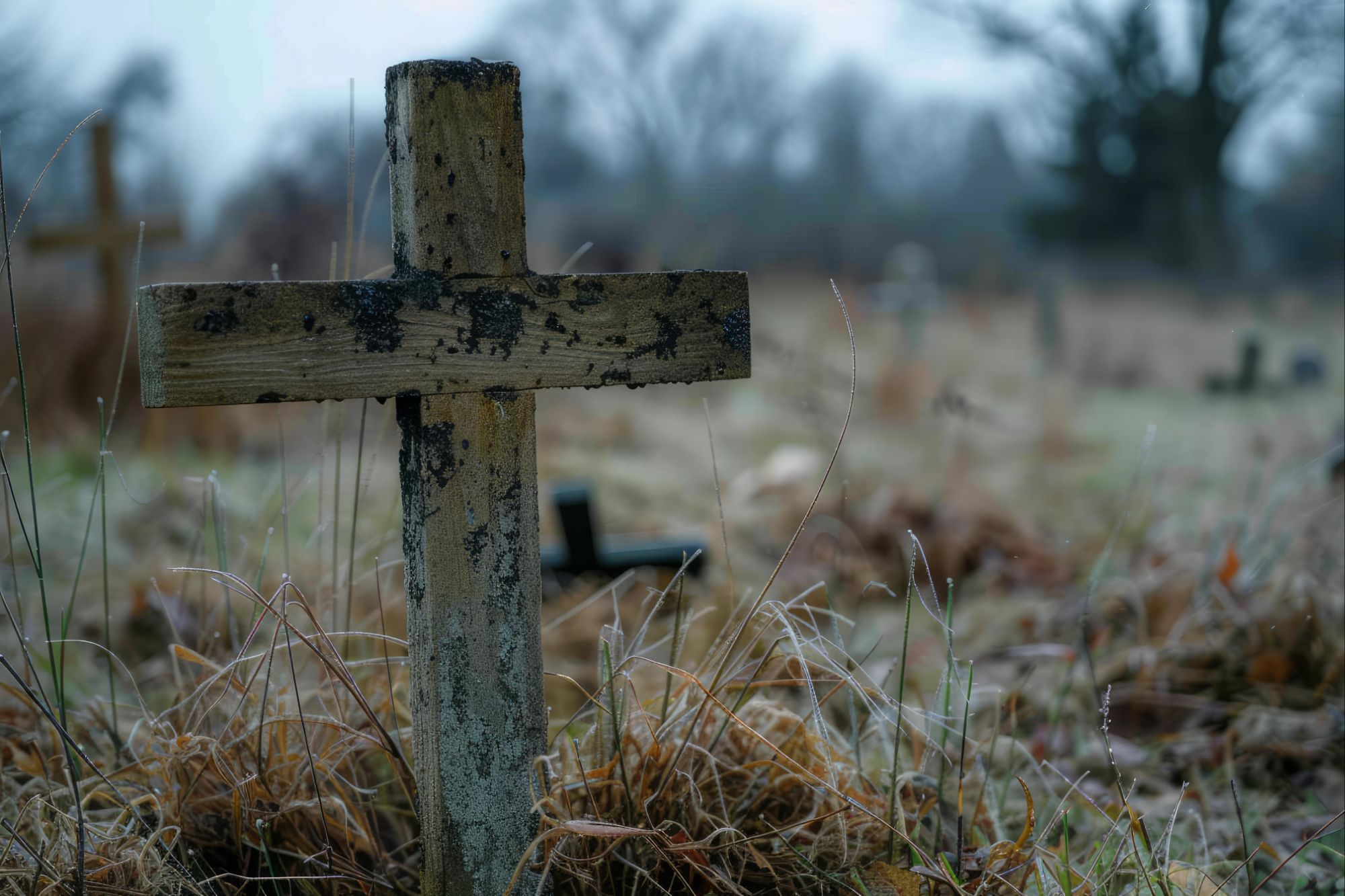 Vecteezy old wooden cross in a misty cemetery 47344271 62362335361461196474.jpg