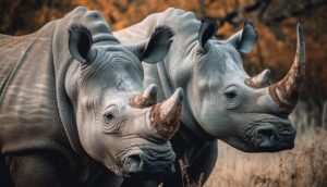 Vecteezy tusked rhino grazing herd of elephant nearby generated by ai 24791355 scaled.jpg