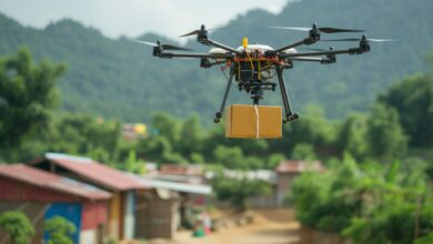 Vecteezy ai generated a drone delivering essential supplies to remote 38814628 scaled.jpeg