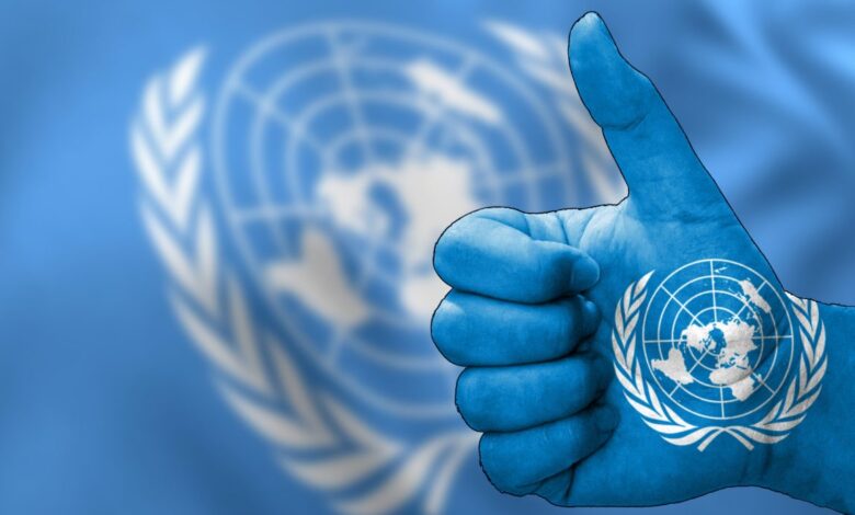 Vecteezy thumbs up in approval with the united nations flag painted 53124788 scaled.jpg