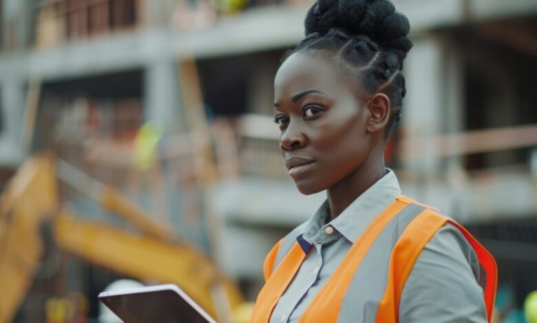 Vecteezy woman on construction site using portable communications device 45783136 2 scaled.jpg